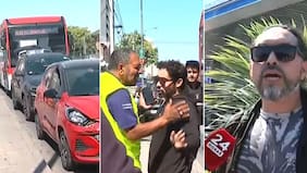 Choque múltiple, gritos y tensión en plena fila por bencina: afectado se desahogó sin filtro y culpó al Gobierno