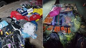 Algo más que frutas: así pillaron a trasportista que intentó ingresar 493 camisetas de fútbol falsas al país