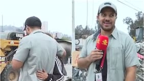 Simón Oliveros se reencontró con damnificada por incendios que lo cuidaba de niño: “Lo perdió todo”