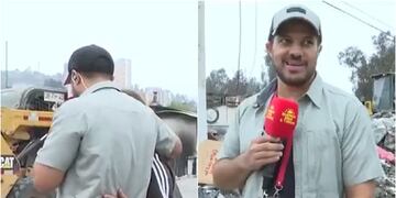 Simón Oliveros se reencontró con damnificada por los incendios que lo cuidaba de niño: “Lo perdió todo”