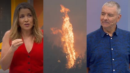 Monserrat Álvarez impactada con explicación de experto de cómo apagan megaincendios: él evitó entrar en detalle, pero ella insistió
