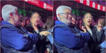 captan a hija que le relató la rutina de Alex Ortiz a su padre en lengua de señas en la Quinta Vergara