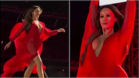 Pampita deslumbró con su desfile en el show de María Becerra en Argentina: se llenó de elogios en redes