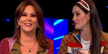 Daniella Campos y Adriana Barrientos en pantallazos de Zona de Estrellas.