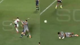 Casi se manda un condoro: Brayan Cortés sudó frío ante River Plate