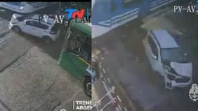 Conductora se salvó tras escapar de su auto antes de que fuera impactado por un tren