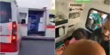El desgarrador registro de ataque aéreo en Gaza: impactó una ambulancia con civiles