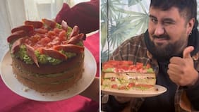 ¿Genialidad o blasfemia? Así crearon la torta de completo que se volvió viral