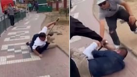 Transeúntes intervinieron, pero no para separarlos: graban brutal pelea entre choferes de buses en La Serena