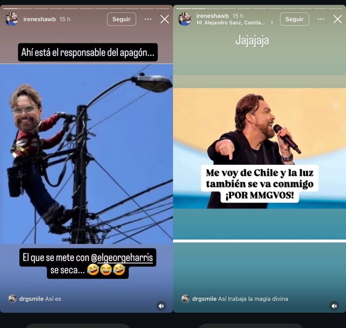 Irene Shaw vía Instagram