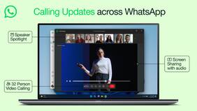 WhatsApp mejora su sistema de videollamadas y permitirá hasta 32 personas en las diferentes plataformas
