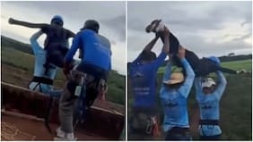 Impactantes imágenes: joven murió tras ser lanzada al vacío sin equipo de seguridad durante un salto con cuerda en Brasil
