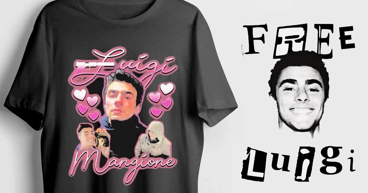 T-shirt Luigi Mangione 'Ma Papà Lo Amo' Con Cuori, 100% Cotone, Taglie Unisex - Foto 4