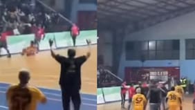 Imágenes fuertes: jugador propinó brutal patada en la cabeza a rival en partido de baby fútbol en Valdivia