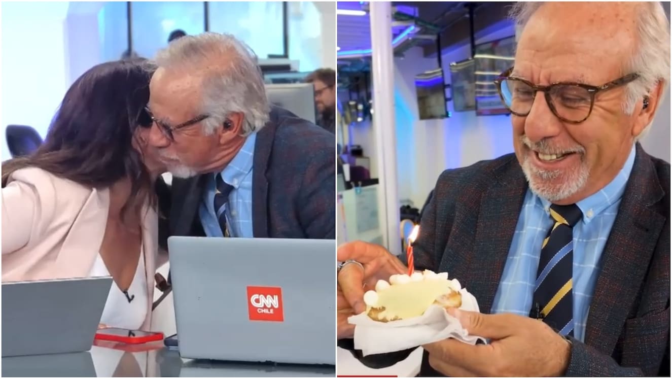 Así celebraron el cumpleaños de Fernando Paulsen en CNN Chile: confesó que con el cambio de mando “no me pesca nadie”