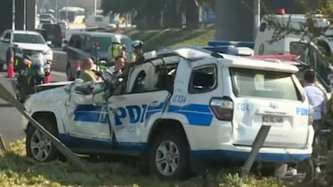 Trasladaban a un detenido: tres funcionarios de la PDI resultan lesionados tras volcamiento en Pudahuel