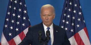 Biden confunde a Trump y Harris