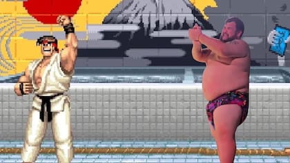 Le sacaron perfect: Otakín debutó en Japón como luchador de sumo