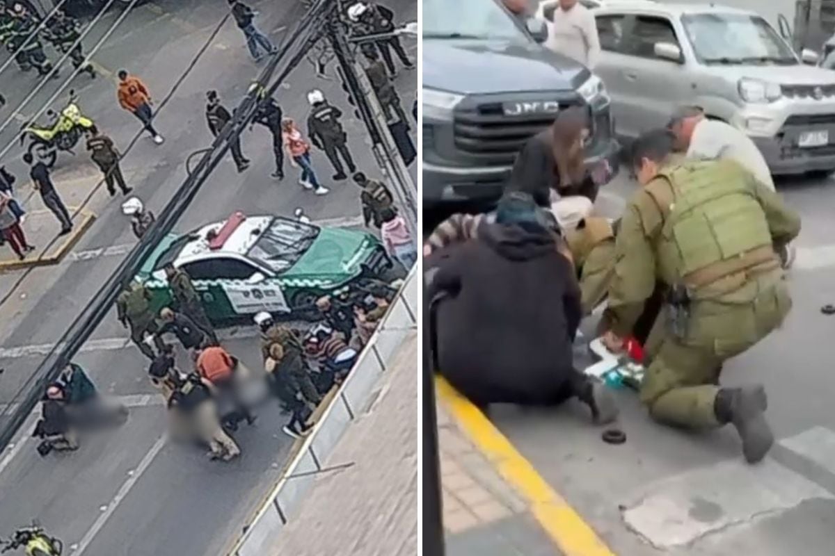 Patrulla de Carabineros atropelló a 4 personas en grave accidente en La Florida