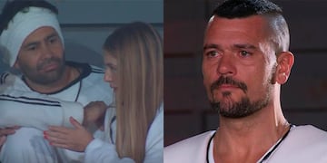 Juan Pedro Verdier en un pantallazo de Mundos Opuestos. Disley Ramos y "Mago" Jiménez pelándolo, en otro pantallazo.