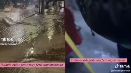 Todavía hay gente buena en el mundo: el aplaudido gesto de chofer de micro con personas que sufrían por la lluvia