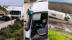 Impactantes imágenes: Camión sin chofer arrasó con todo y desató el pánico en Valparaíso