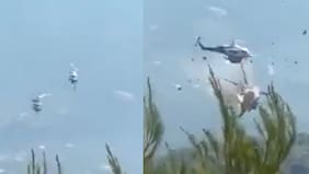 Registran choque entre helicópteros en Grecia mientras combatían incendio: dos fallecidos