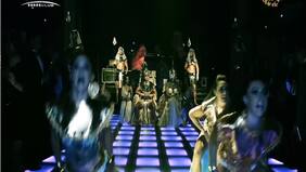 Bailarinas del Platinum se lucieron con montaje de ritual egipcio en el Copihue