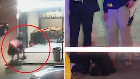 Todo grabado: funcionario de la PDI repele robo en local donde cenaba y balea a dos extranjeros con mochila de delivery