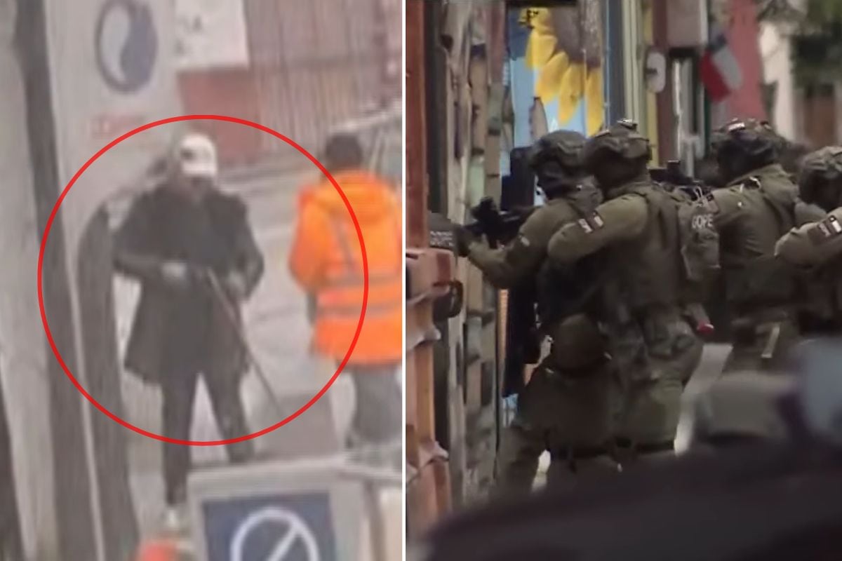 Minutos de terror en Santiago centro: sujeto abrió fuego en plena calle, se parapetó en una casa y logró escapar