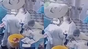 Video: médicos rusos realizaron cirugía en pleno megaterremoto