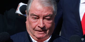 Eduardo Macaya Zentilli llega a Tribunal De San Fernando para lectura de veredicto.