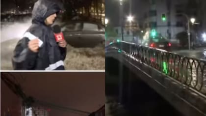 “La inconsciencia siempre presente ahí”: reportera de Teletrece recibió un verdadero chapuzón por irresponsable conductor