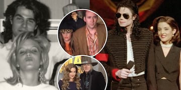 Los cuatro matrimonios de Lisa Marie Presley.