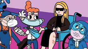 "No te puedo creer...", reacciona Kenita Larraín ante su caricatura en campaña del Ministerio del Trabajo