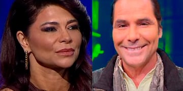 Antonella Ríos y Juan Falcón en pantallazos de archivo.