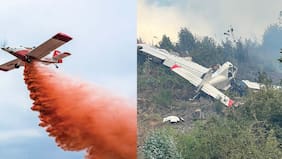 Aeronave que combatía incendio forestal en Lebu sufrió accidente: piloto sobrevivió