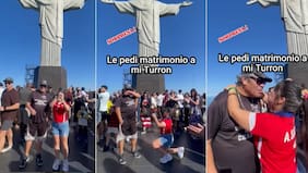 “De amor platónico a futuro esposo”: joven polola de Turrón se la juega en Río y le pide matrimonio frente a multitud