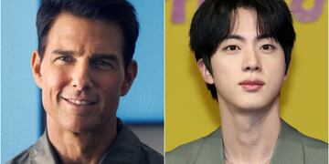 Tom Cruise y Jin de BTS
