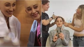 Fernanda Salazar mostró cómo se grabó la emotiva escena de Anita y Tere en La Ley de Baltazar