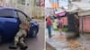 Impactantes imágenes: Graban a carabinero siendo arrastrado por un auto a gran velocidad