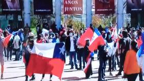 Adherentes al "Rechazo" se manifiestan en Las Condes