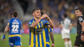 Vicente Pizarro marcó su primer gol en Argentina: le dio la victoria a Rosario Central en los descuentos