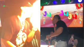 La música siguió sonando: Uriel Romero sufre accidente con fuego en evento mientras hacía playback