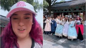 El tierno momento que vivió Christell Rodríguez en su viaje a Corea del Sur: cantó con unos niños su hit “Dubidubidu”