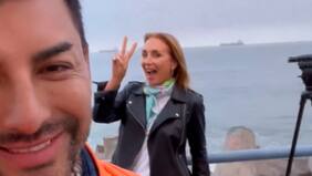 "¿Y sus credenciales...?": guardia sacó a Karen Doggenweiler y Andrés Caniulef del escenario de la Gala de Viña que se celebra esta noche