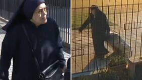 Escalofriantes imágenes: Video muestra a “monja” arrastrando el cadáver de su amiga dentro de una maleta