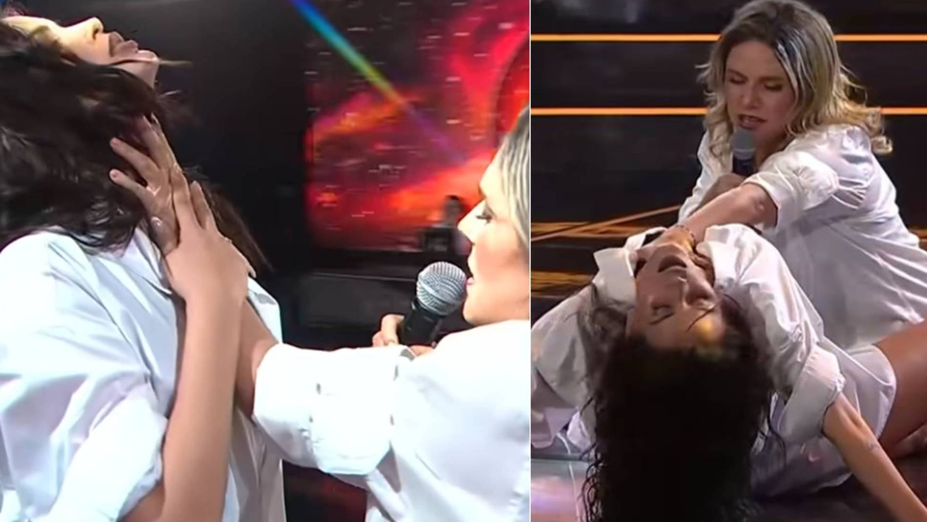El inesperado beso de María José Quiroz y Cony Capelli en Fiebre de Canto: ardiente escena dejó en shock a televidentes