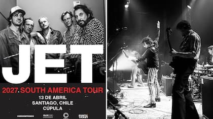 JET tendrá su primer concierto en Santiago en 2027