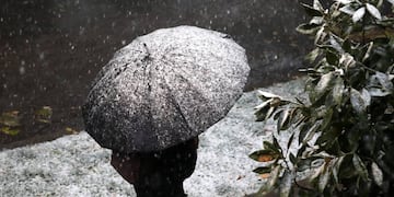 Nieve en la comuna de Lo Barnechea. 7/5/2024